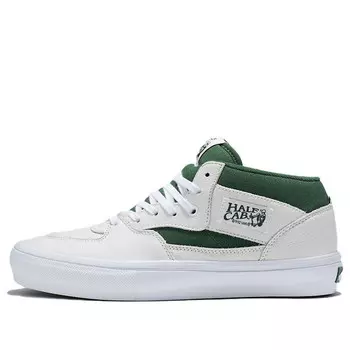 Кроссовки half cab skate 'white green' Vans, белый