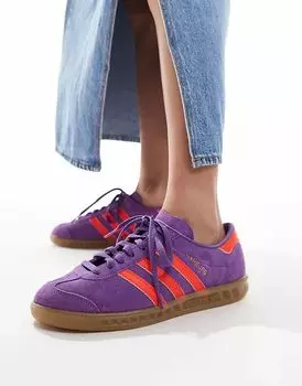 Кроссовки Hamburg фиолетового цвета adidas Originals