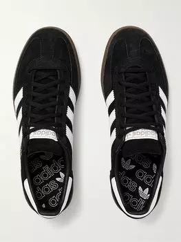 Кроссовки Handball Spezial из замши и кожи ADIDAS ORIGINALS, черный