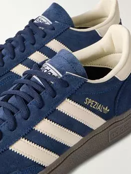 Кроссовки Handball Spezial из замши и кожи ADIDAS ORIGINALS, синий