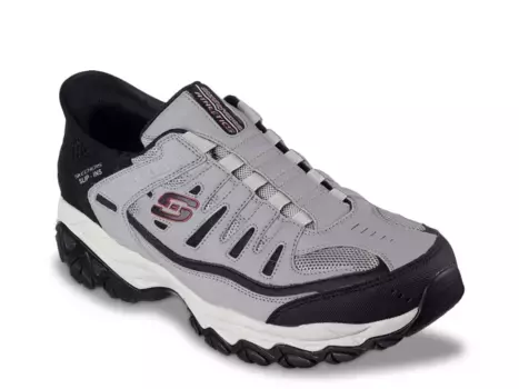 Кроссовки Hands Free Slip-Ins After Burn Memory Fit Ridgeburn Slip-On Sneaker Skechers, серый