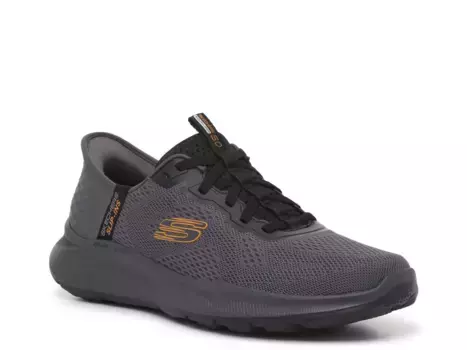 Кроссовки Hands Free Slip-Ins: Equalizer 5 Slip-On Sneaker Skechers, серый/оранжевый