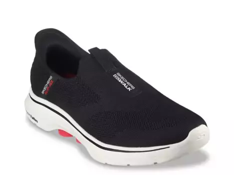 Кроссовки Hands Free Slip-Ins GO Walk 7 Easy On 2 Slip-On Sneaker Skechers, черный/красный