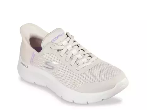 Кроссовки Hands Free Slip-Ins GO Walk Flex Grand Entry Slip-On Sneaker Skechers, кремовый