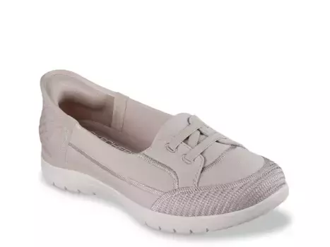 Кроссовки Hands Free Slip-Ins: On-The-Go Flex Bungee Slip-On Skechers, серо-коричневый
