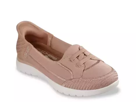 Кроссовки Hands Free Slip-Ins: On-The-Go Flex Bungee Slip-On Skechers, белый