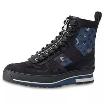 Кроссовки harlem ankle sneakers 'blue black' Louis Vuitton, синий