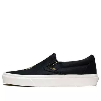 Кроссовки harry potter x classic slip-on 'hufflepuff' Vans, черный