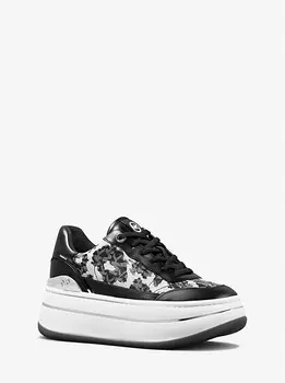 Кроссовки Hayes Leopard Logo и кожаная платформа Michael Kors, черный