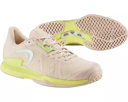 Кроссовки HEAD Sprint Pro 3.5 Tennis Shoes, цвет Macadamia/Lime