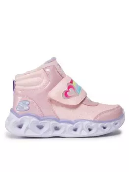 Кроссовки Heart Lights Brilliant Rainbow Skechers, розовый