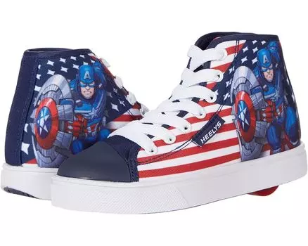 Кроссовки Heelys Hustle Captain America, цвет Navy/Red/Royal/White