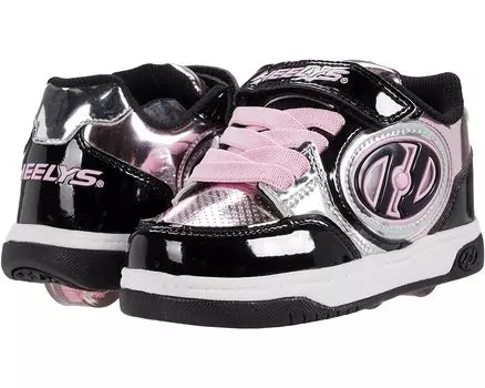 Кроссовки Heelys Plus X2 Lighted, цвет Black/Silver/Pink/Chrome
