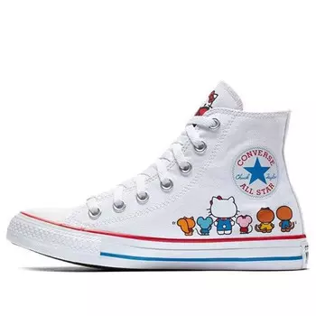 Кроссовки hello kitty x chuck taylor all star canvas hi 'white' Converse, белый