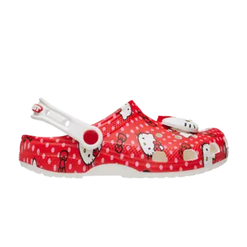 Кроссовки Hello Kitty x Classic Clog Toddler, цвет Red Polka Dots