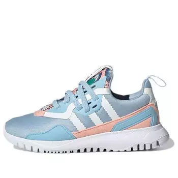 Кроссовки her studio london x original flex little kid 'colorful blossoms' Adidas, голубой