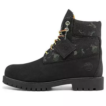 Кроссовки heritage 6 inch boot 'black nubuck with camo' Timberland, черный