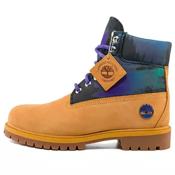 Кроссовки heritage 6 inch waterproof boot 'wheat nubuck with print' Timberland, желтый