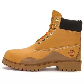 Кроссовки heritage 6 inch waterproof boot 'wheat nubuck with brown' Timberland, желтый