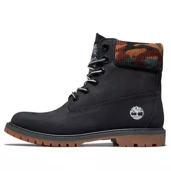 Кроссовки heritage 6 inch waterproof boots 'black nubuck with camo' Timberland, черный