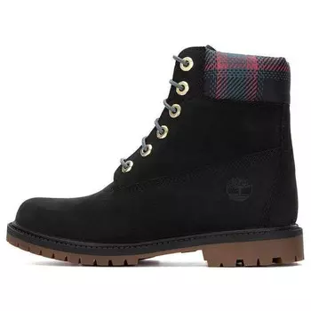 Кроссовки heritage 6 inch waterproof boots 'black nubuck with pink teal plaid' Timberland, черный