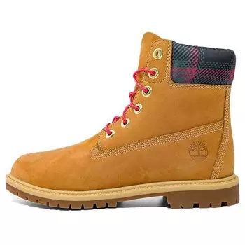 Кроссовки heritage 6 inch waterproof boots 'wheat nubuck with pink teal plaid' Timberland, желтый