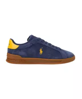 Кроссовки Heritage Court 2 из замши Polo Ralph Lauren, синий