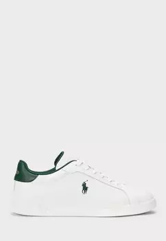 Кроссовки HERITAGE COURT II LEATHER SNEAKER UNISEX Polo Ralph Lauren, белый