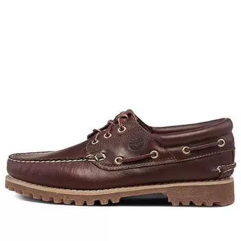 Кроссовки heritage lace up boat 'brown' Timberland, коричневый