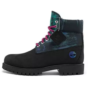 Кроссовки heritage nl sky 6 inch waterproof boots 'black nubuck with print' Timberland, черный