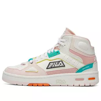 Кроссовки heritage retro basketball shoes 'white pink' Fila Fusion, белый