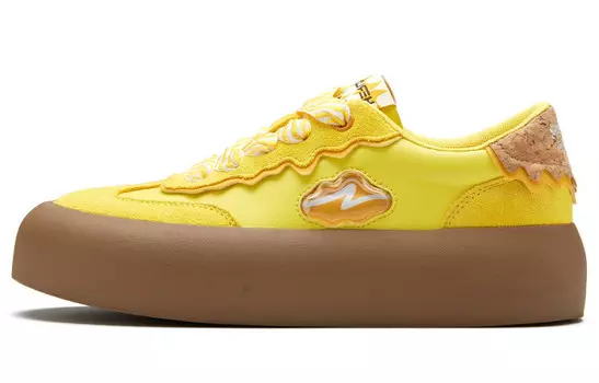 Кроссовки HERLOOK Skateboarding Shoes Women's Low-top Yellow, цвет Honeypot syrup