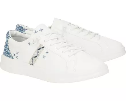 Кроссовки Hey Dude Karina Crafted Boho White/Blue, цвет White/Blue