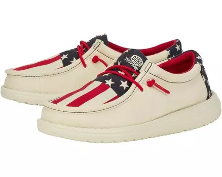 Кроссовки Hey Dude Kids Wally Americana, цвет Americana