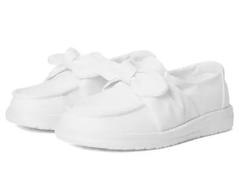 Кроссовки Hey Dude Kids Wendy Bow Stardust, белый