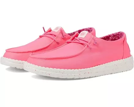 Кроссовки Hey Dude Kids Wendy Canvas, розовый