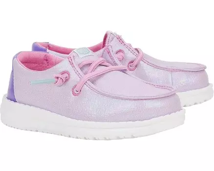 Кроссовки Hey Dude Kids Wendy Iridescent Sparkle, фиолетовый