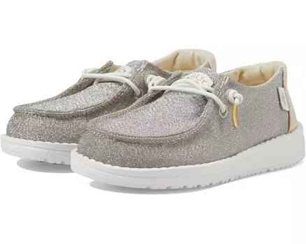 Кроссовки Hey Dude Kids Wendy Metallic Sparkle, золотой