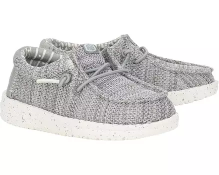 Кроссовки Hey Dude Kids Wendy Stretch Mesh, цвет Light Grey