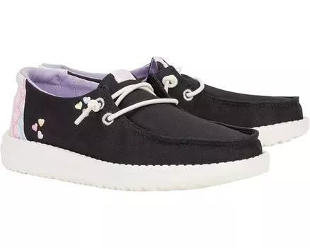 Кроссовки Hey Dude Kids Wendy Sweet Treat, черный/мульти
