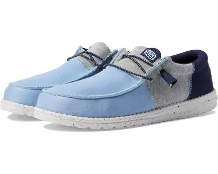 Кроссовки Hey Dude Wally Tri-Varsity Slip-On Casual Shoes, цвет Light Blue