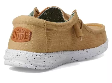 Кроссовки Hey Dude Wally Washed Canvas Slip-On Casual Shoes