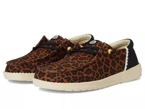 Кроссовки Hey Dude Wendy Funk Animal, цвет Brown/Black