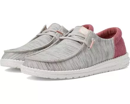 Кроссовки Hey Dude Wendy Funk Jersey, цвет Light Grey