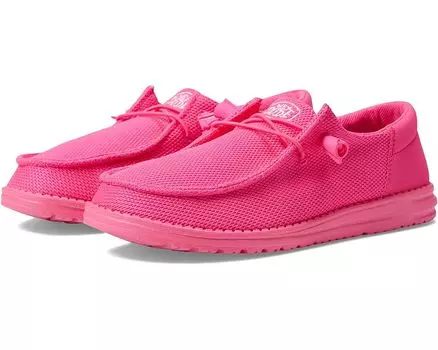 Кроссовки Hey Dude Wendy Funk Mono Slip-On Casual Shoes, цвет Electric Pink