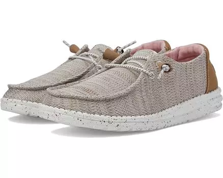 Кроссовки Hey Dude Wendy Sport Mesh, цвет Walnut