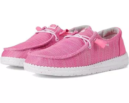Кроссовки Hey Dude Wendy Sport Mesh, цвет Bright Pink