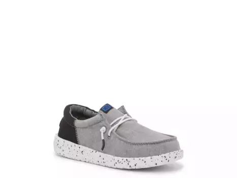 Кроссовки HEYDUDE Wally Funk Splatter Slip-On — детские, серые