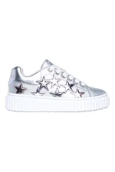 Кроссовки Hi Ridge из экокожи Skechers, серебряный