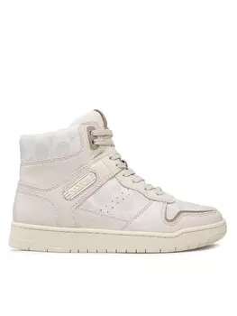 Кроссовки Hi Top Coated Canvas Coach, бежевый